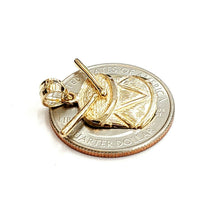 Load image into Gallery viewer, 14k yellow Gold solid Drum Pendant charm gift music instrument fine jewelry 2.1g
