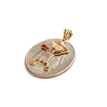 Load image into Gallery viewer, New 14k tri color gold baby boy kid Pendant charm fine gift jewelry unisex 1.2g
