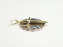 Load image into Gallery viewer, New 10k yellow gold hollow plain cross pendant charm fine jewelry religious 1.2g
