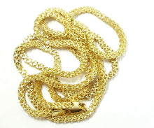 Load image into Gallery viewer, New 10K Yellow Gold 2.75mm Square link Chain Necklace fine jewelry 21.3g 28&quot;
