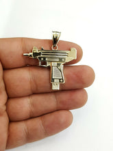 Load image into Gallery viewer, New 10k yellow Gold solid Uzi machine gun Pendant charm fine jewelry unisex 4.2g
