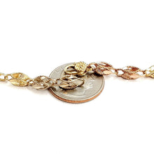 Load image into Gallery viewer, 14K multi color gold Turkish chain 4.5mm Necklace gift fine jewelry 24" 27.1g
