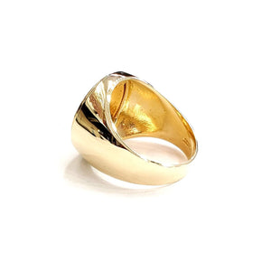 14K Gold plain men's coin ring size 10 13.5g 5 dollars 1/10 oz 22k American eagle