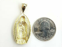 Load image into Gallery viewer, 10k gold virgin Mary Guadalupe pendant charm gift fine religious jewelry 2.8g
