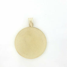 Load image into Gallery viewer, 14k yellow Gold Aztec Mayan sun calendar Azteca pendant gift jewelry 1.20" 6.8g
