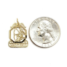 Load image into Gallery viewer, 14k yellow Gold Sagittarius Archer astrology Zodiac Sign Pendant jewelry 1.3g
