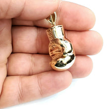 Load image into Gallery viewer, New 10k yellow Gold 3D boxing glove Pendant charm gift sport fine jewelry 11g
