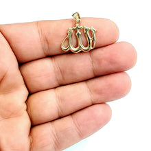 Load image into Gallery viewer, New 14K Yellow Gold Allah Islamic God Pendant Charm religious fine jewelry 2.4g
