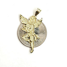 Load image into Gallery viewer, New 10k yellow Gold full body angel Pendant charm fine gift jewelry love 1.5g
