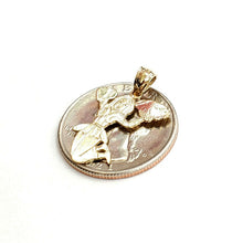 Load image into Gallery viewer, 14k yellow Gold Solid cheerleader ballerina dancer Pendant charm jewelry 1.4g
