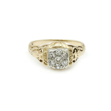 Load image into Gallery viewer, Pre owned 0.25Ct Natural Diamond 14k yellow Gold Wedding Engagement Ring Size 6
