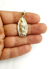 Load image into Gallery viewer, New 10k gold virgin Mary Guadalupe pendant charm gift fine religious jewelry 3g
