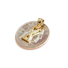 Load image into Gallery viewer, New 14KT Yellow Gold Solid Roman number 10 Pendant charm gift Fine Jewelry 0.9g
