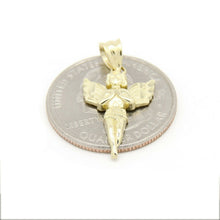 Load image into Gallery viewer, New 10k yellow Gold full body angel Pendant charm fine gift jewelry unisex 1g

