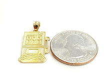 Load image into Gallery viewer, 14k yellow Gold casino slot machin las vegas Pendant fine jewelry unisex 2.2g
