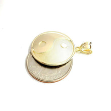 Load image into Gallery viewer, 10k solid yellow Gold yin ying yang taoist symbol Pendant jewelry 0.96" 3.1g
