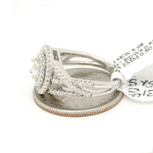 Load image into Gallery viewer, 0.83Ct Natural Diamond In 14k White Gold Wedding Engagement women Ring Size 6.5
