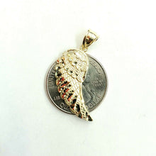 Load image into Gallery viewer, 10k Yellow Gold Single Angel Wing Pendant Diamond Cut Unisex fine jewelry 1.5g
