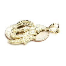 Load image into Gallery viewer, 10K Yellow Gold Nugget Allah Islamic God Pendant Charm religious jewelry 6.9g
