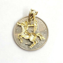 Load image into Gallery viewer, 10k yellow solid Gold Sagittarius Archer Zodiac Sign Pendant fine jewelry 1.4g
