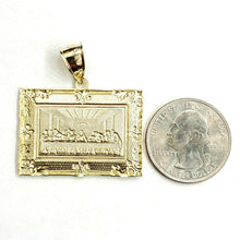 Load image into Gallery viewer, New 10k yellow gold last supper pendant charm fine gift religions jewelry 4.3g

