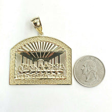 Load image into Gallery viewer, New 10k yellow gold last supper pendant charm fine gift religions jewelry 14g
