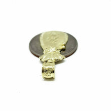 Load image into Gallery viewer, 10k yellow gold dollar sign money bag lucky pendant charm fine gift jewelry 2g
