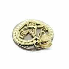 Load image into Gallery viewer, New 10k yellow Gold heart i love you Pendant charm fine women gift jewelry 2.2g
