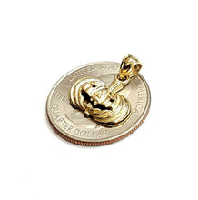 Load image into Gallery viewer, 14k yellow gold pumpkin pendant charm Halloween scary spooky fine jewelry 1.7g

