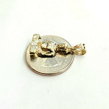 Load image into Gallery viewer, New 10k yellow gold buddha Buda Buddah pendant charm fine religious jewelry 1.9g
