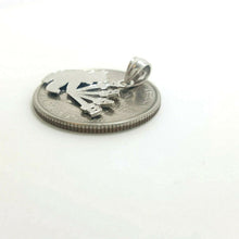 Load image into Gallery viewer, New 14k white Gold baby teddy bear Pendant charm gift fine jewelry unisex 1.3g

