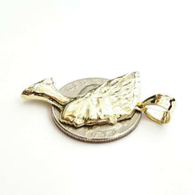Load image into Gallery viewer, 10k yellow solid Gold Egyptian queen Nefertiti head Pendant fine jewelry 2.7g
