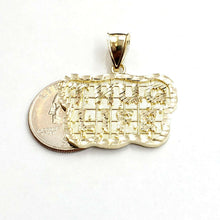Load image into Gallery viewer, New 10k yellow Gold Thug Life word Pendant charm diamond cut fine jewelry 5.7g
