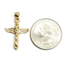Load image into Gallery viewer, New 14k yellow gold solid Alaska Totem pole Mythology pendant fine jewelry 2.6g
