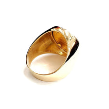 Load image into Gallery viewer, 14K Gold plain men&#39;s coin ring size 10 13.5g 5 dollars 1/10 oz 22k American eagle
