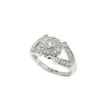 Load image into Gallery viewer, pre owned 0.40ct genuine diamond 14k White Gold Women Ring fine jewelry Size 7
