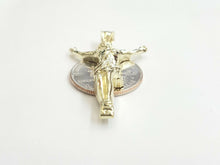 Load image into Gallery viewer, 10k yellow gold Jesus full body religious gift for him her pendant charm 3.1g
