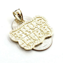 Load image into Gallery viewer, New 10k yellow Gold Thug Life word Pendant charm diamond cut fine jewelry 8.3g
