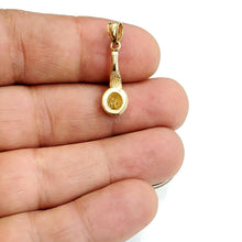 Load image into Gallery viewer, New 14k yellow Gold 3D Smoking Pipe Pendant charm tobacco fine jewelry gift 3.4g
