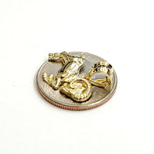 Load image into Gallery viewer, 10k yellow solid Gold Ram Aries Zodiac Sign Charm Pendant fine gift jewelry 1.5g
