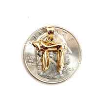 Load image into Gallery viewer, 14k yellow gold tiny chai Hay Jewish kabbalah pendant charm fine jewelry 1.3g
