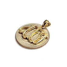 Load image into Gallery viewer, New 14K Yellow Gold Allah Islamic God Pendant Charm religious fine jewelry 2.4g
