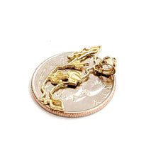 Load image into Gallery viewer, 14k yellow gold Mexico outline map pendant charm gift fine jewelry unisex 1.2g
