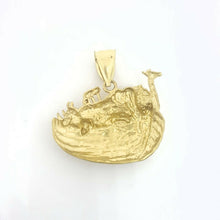 Load image into Gallery viewer, New 14k yellow Gold Noah's Ark ship Pendant charm fine gift religious jewelry 8g

