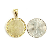 Load image into Gallery viewer, 10k yellow gold round virgin Guadalupe Pendant fine religious jewelry 0.97" 4g
