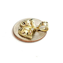 Load image into Gallery viewer, 10k yellow gold happy &amp; sad face theater pendant fine gift jewelry unisex 1.9g
