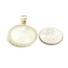 Load image into Gallery viewer, 10k yellow gold round virgin Guadalupe Pendant fine religious jewelry 1.17" 5.1g
