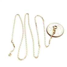 Load image into Gallery viewer, 10K 3 color gold 1.6mm thin valentino chain Necklace fine gift jewelry 1.4g 16"
