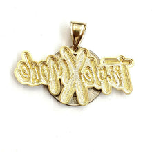 Load image into Gallery viewer, 10k yellow Gold Triple X Mode word Pendant charm diamond cut fine jewelry 7.2g
