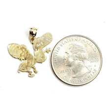 Load image into Gallery viewer, New 14k yellow Gold solid honey bee Pendant charm gift fine jewelry 1.8g
